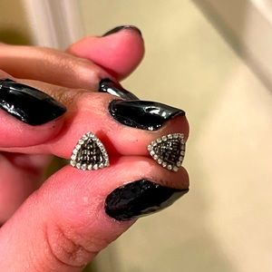 Dana Rebecca triangle stud earrings